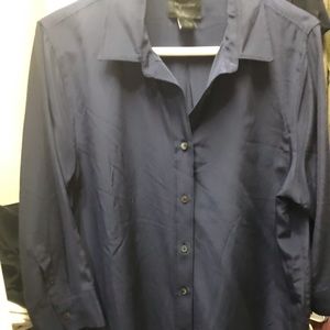 Magaschoni susanah button down silk blouse